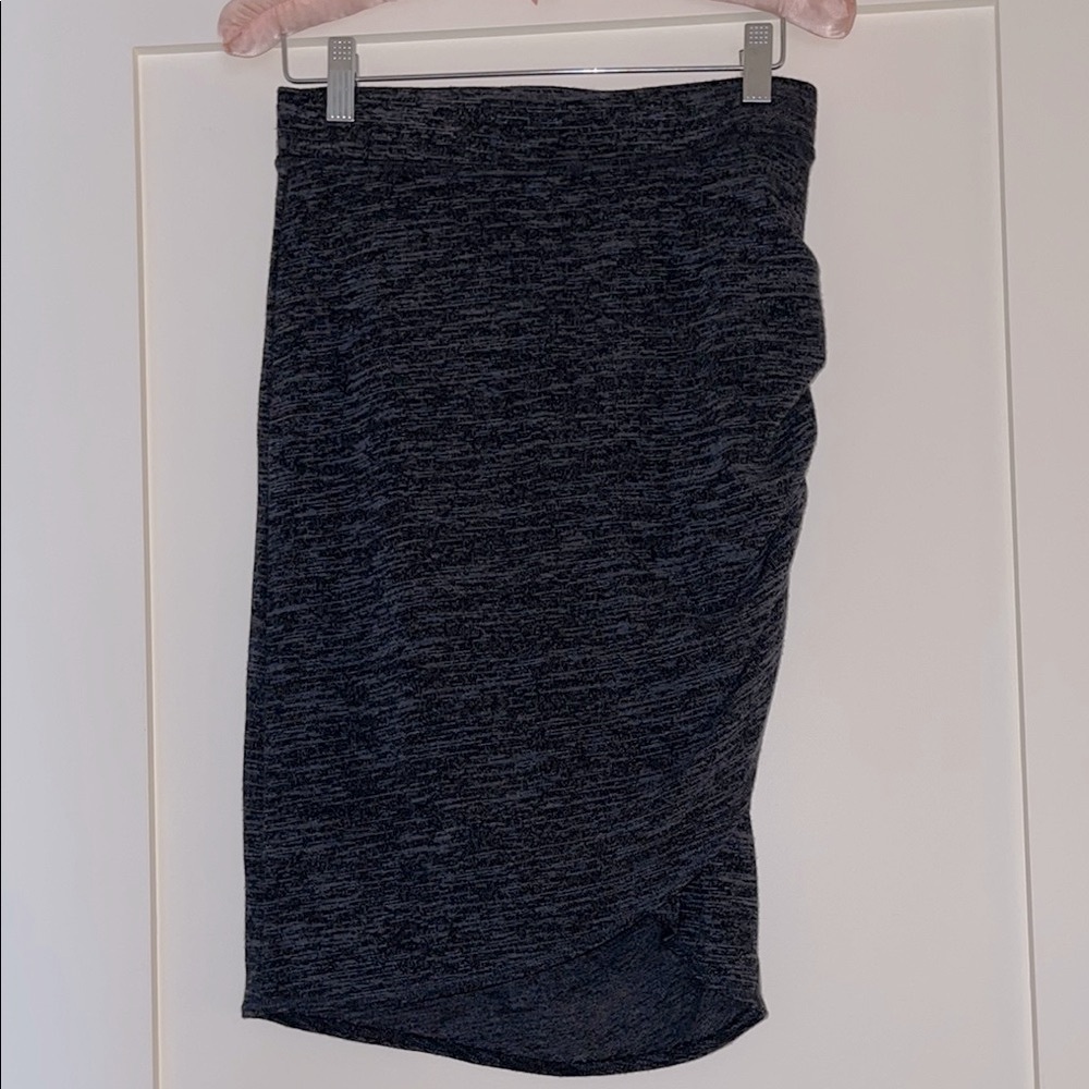 4 for $40 - Aritzia Black Asymmetrical Ruched Pencil Skirt